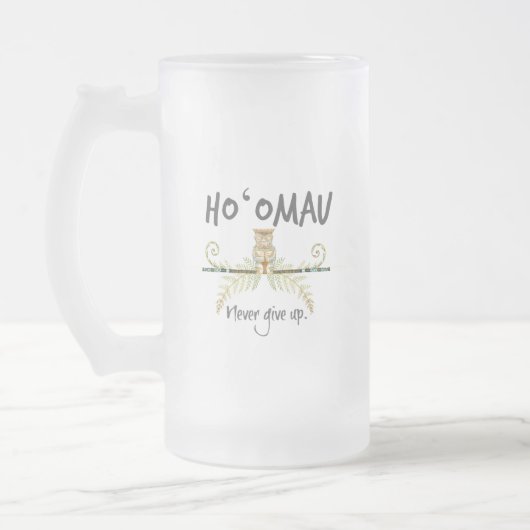 Ho'Omau Tiki Mattglas Bierglas (Links)