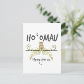 Ho'Omau Tiki Postkarte (Stehend Vorderseite)