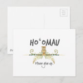Ho'Omau Tiki Postkarte (Vorne/Hinten)