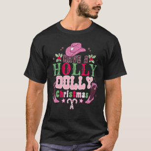 Hooolly Weihnachten Dooolly Retro Holly Xmas Fröhl T-Shirt