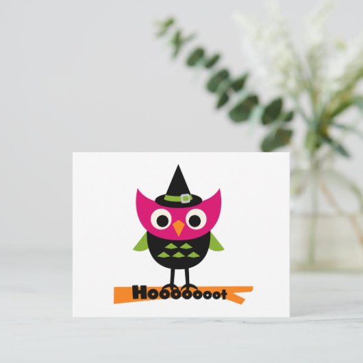 Hooooot Halloween T - Shirt und Geschenke Postkarte (Stehend Vorderseite)
