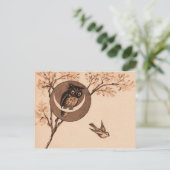 Hoooot! Postkarte (Stehend Vorderseite)