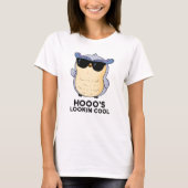 Hooos Cooler Funny Owl Pun T-Shirt (Vorderseite)