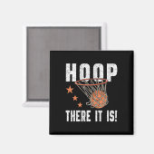 Hoop, da ist es! Basketball-B-Ball-Lüfter Magnet (Vorderseite/Rückseite)