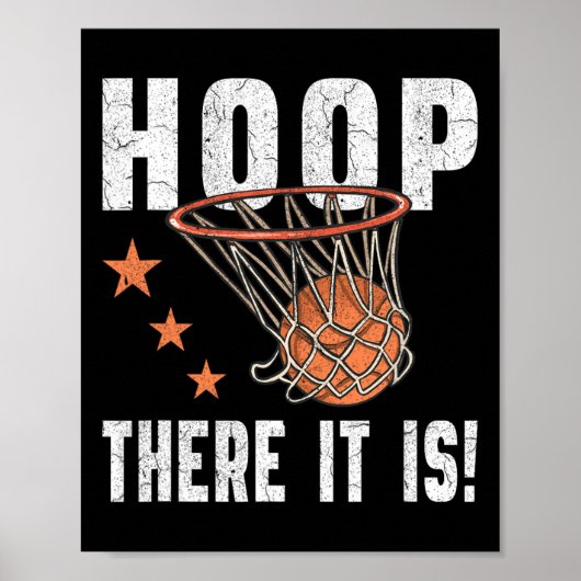 Hoop, da ist es! Basketball-B-Ball-Lüfter Poster (Vorne)