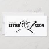 Hoop dat je snel beter voelt. Beterschap kaarten (Vorderseite)
