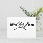 Hoop dat je snel beter voelt. Beterschap kaarten Karte (Stehend Vorderseite)