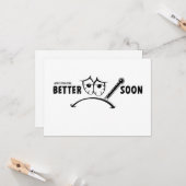 Hoop dat je snel beter voelt. Beterschap kaarten Karte (Vorderseite/Rückseite Beispiel)