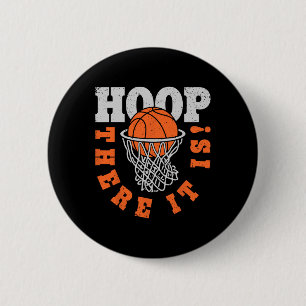 Hoop dort ist es Basketball Player Spaß Vintag Gif Button