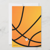 Hoop Game Foto Einladung (Rückseite)