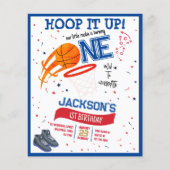 Hoop it Up Basketball Budget Foto 1. Geburtstag (Vorderseite)