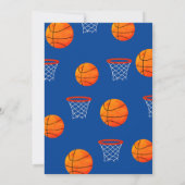 Hoop it Up Little Rookie Basketball Geburtstag Einladung (Rückseite)