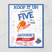 Hoop It Up Rookie Basketball Budget Foto Geburtsta (Vorderseite)