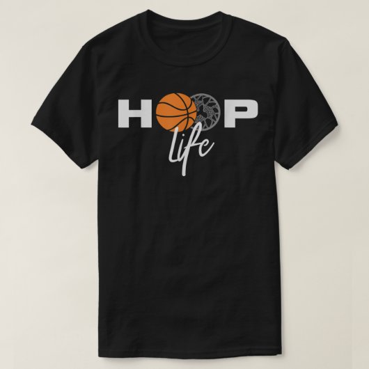Hoop Life Basketball T Shirt (Design vorne)