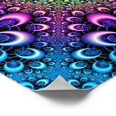 Hooped Mandelbrot Fraktal Poster (Ecke)