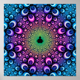 Hooped Mandelbrot Fraktal Poster