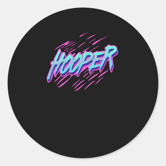 Hooper Slash Runder Aufkleber (Vorderseite)