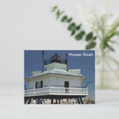 Hooper Strait Lighthouse Postkarte (Stehend Vorderseite)