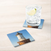 Hoopers Island Leuchtturm Rechteckiger Pappuntersetzer (Vor Ort)