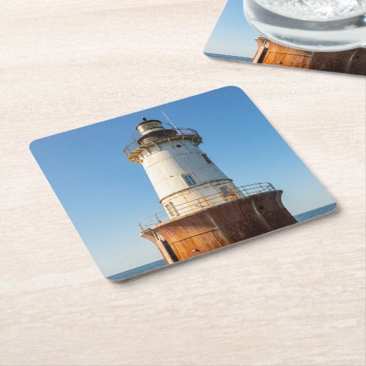 Hoopers Island Leuchtturm Rechteckiger Pappuntersetzer (angewinkelt)