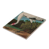 Hooping Crane Birds of America Audubon Print Fliese (Seite)