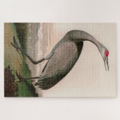 Hooping Crane Birds of America Audubon Print Puzzle (Horizontal)