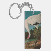 Hooping Crane Birds of America Audubon Print Schlüsselanhänger (Vorderseite links)