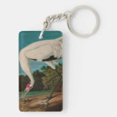 Hooping Crane Birds of America Audubon Print Schlüsselanhänger (Rückseite)