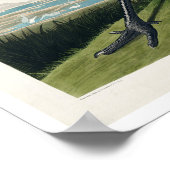 Hooping Crane von Audubon Poster (Ecke)