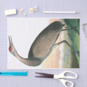 Hooping Crane von John James Audubon Seidenpapier (Handwerk)