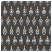 Hoopoe Bird Geometric Muster Stoff (Nahaufnahme)