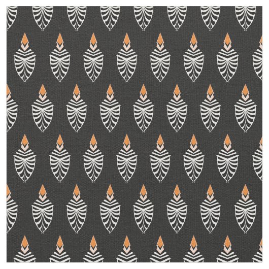 Hoopoe Bird Geometric Muster Stoff (Nahaufnahme)