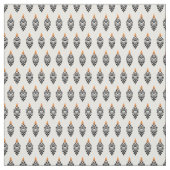 Hoopoe Bird Geometric Pattern auf Weiß Stoff (Muster)