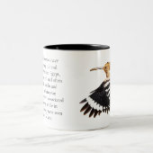 Hoopoe Bird Illustration Bird Art Birdwatcher Gesc Zweifarbige Tasse (Mittel)