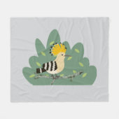 Hoopoe Fleecedecke (Vorderseite (Horizontal))