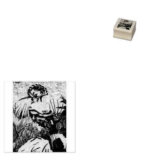 Hoopoe Gummistempel (Stempel)