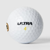 Hoopoe Whimsical Bird Monogram Golfball (Logo)