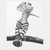 Hoopoe zeichnend fleecedecke (Vorderseite)