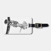 Hoopoe zeichnend gepäckanhänger (Vorderseite horizontal)