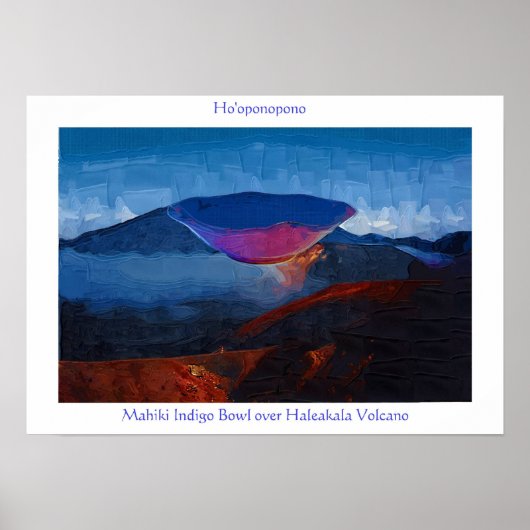 Hoopono Indigo Bowl Poster (Vorne)