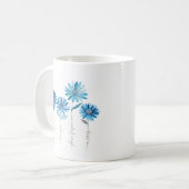 Ho'oponopono & Blue Blumen Kaffeemaschine Tasse (Vorderseite Links)