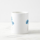 Ho'oponopono & Blue Blumen Kaffeemaschine Tasse (Mittel)