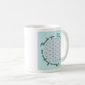Ho'oponopono & Blume des Lebens Kaffeetasse (VorderseiteRechts)