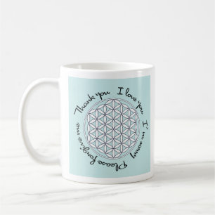 Ho'oponopono & Blume des Lebens Kaffeetasse