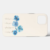Ho'oponopono & Bohemisch Blue Blumen Case-Mate iPhone Hülle (Rückseite (Horizontal))