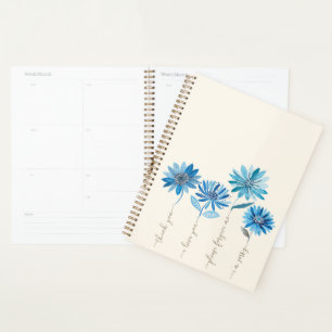 Ho'oponopono & Bohemisch Blue Blumen Planer