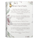 Ho'oponopono Gebet für Wohlstand Notizblock (Vorderseite)