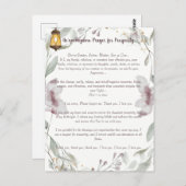 Ho'oponopono Gebet für Wohlstand Postkarte (Vorne/Hinten)