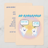 Ho'oponopono Ghosts Healing & Funny Two-Tone Einladung (Vorne/Hinten)