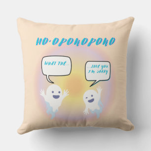 Ho'oponopono Ghosts Healing & Funny Two-Tone Kissen